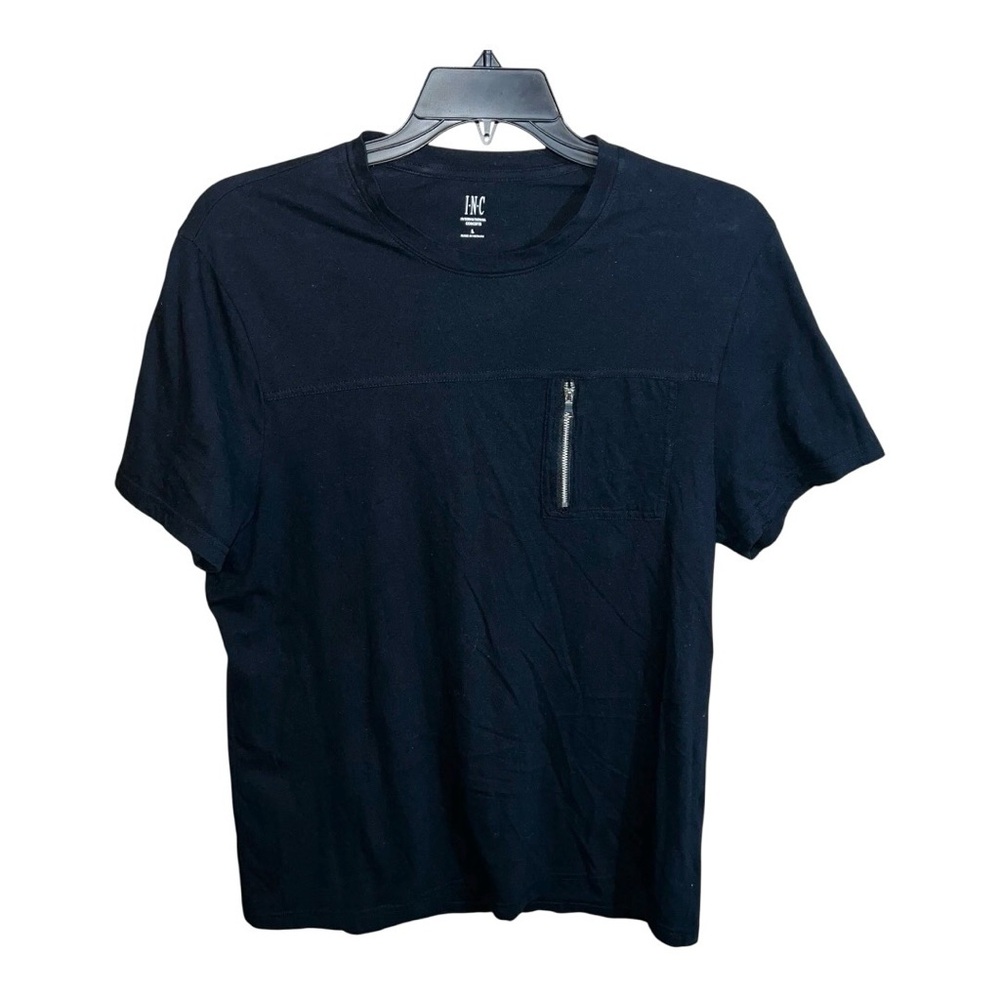 INC International Concepts Shirt Men’s Size L Black Short Sleeve